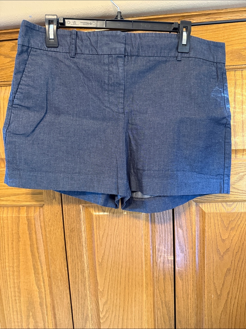 Ann Taylor Navy Tailored Bermuda Shorts-Size:12